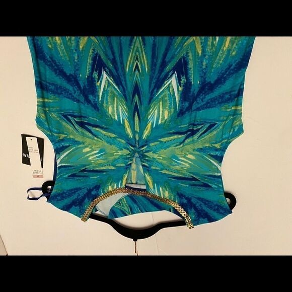 Sandra Darren Women’s printed necklace Dress 12 - Picture 4 of 9